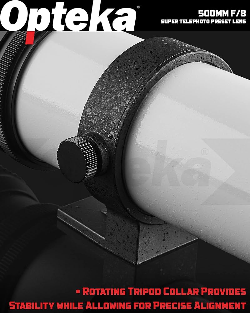 (未使用･未開封品)　Opteka 500?/ 1000?mm高プリセット望遠レンズfor Canon EOS 80d、77d、70d、60d、60da、50d、7d、6d、5d、5ds、1ds、t7i、t7s、t7、t6s、t6i、t6 ar3p5n1 Amazon.com : High-Power 500mm/1000mm f/8 Manual Telephoto